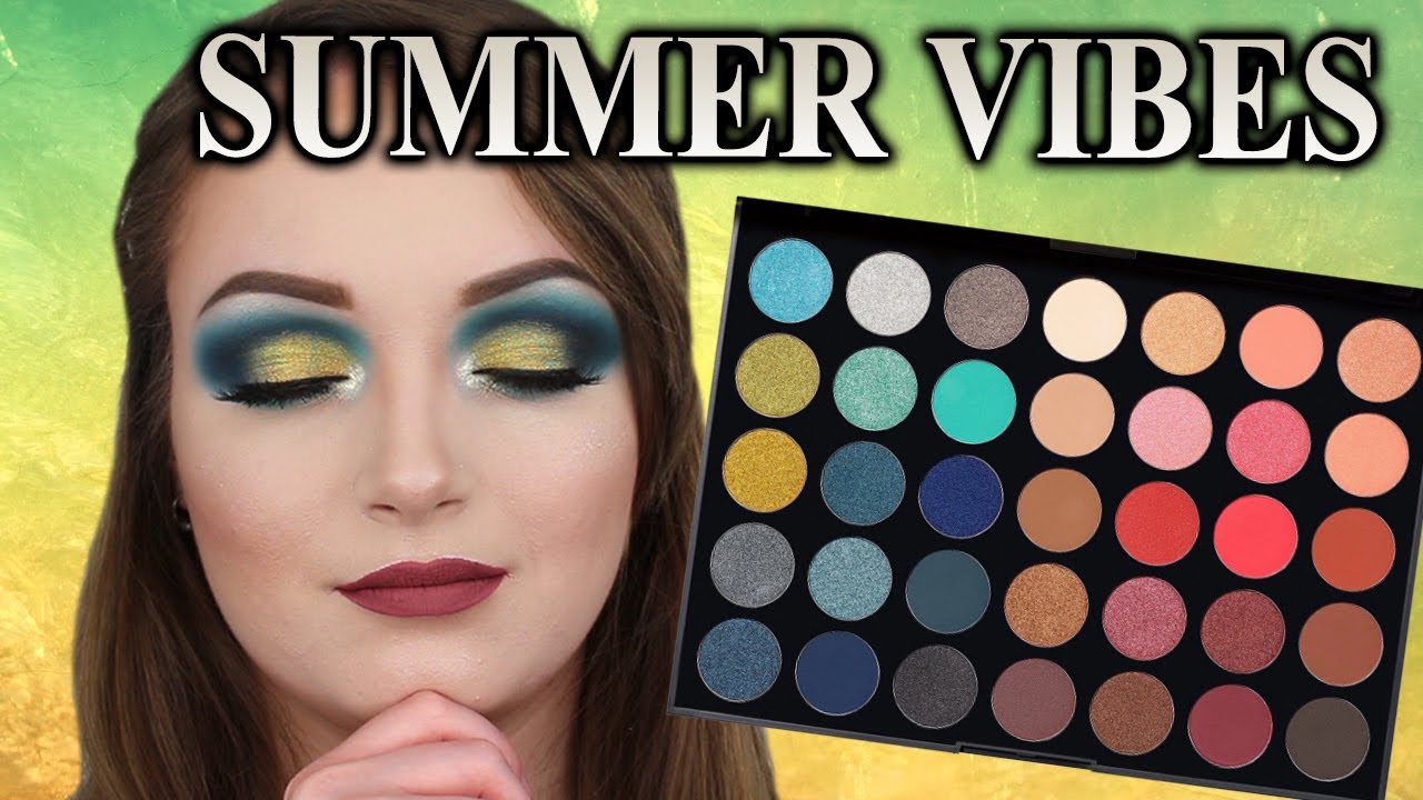 Summer Vibes MORPHE 35H HOT SPOT EYESHADOW PALETTE TUTORIAL