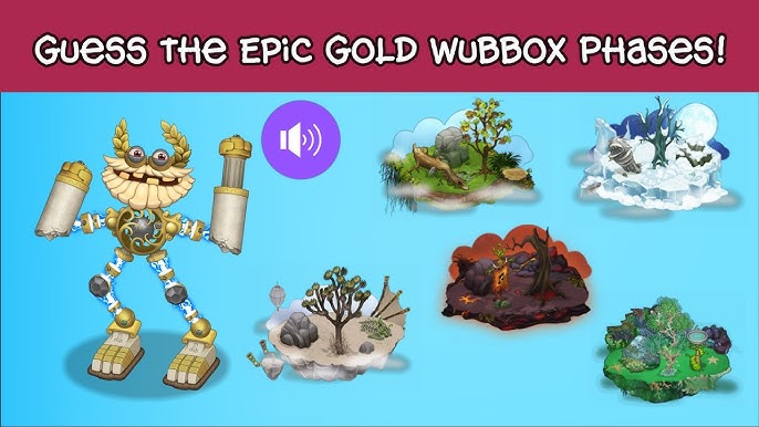 Gold Island Epic Wubbox (Cold Phase) ❄️😎 #mysingingmonster #epicwubbo