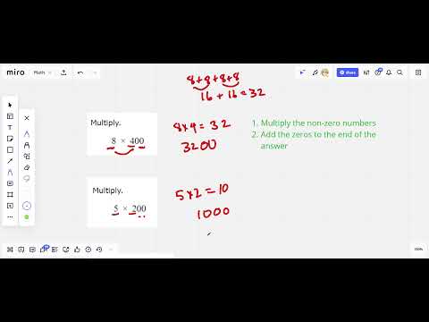 Multiplication with trailing zeros problem type 1