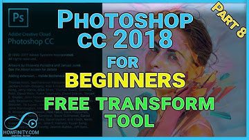 How to Use Photoshop CC 2018 For Beginners- Part 8-Reshaping Images with Free Transform Tool