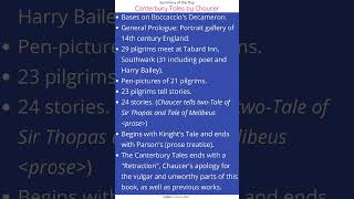 Canterbury Tales #literature #chaucer #canterburytales #ugcnet #ugcntanet #ugcnetexam #history
