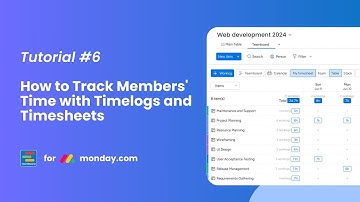 TeamBoard for monday.com | Tutorial #6 | Time Tracking with Timelogs & Timesheets