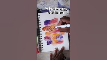 Healing Art: Simple Mark Making with Watercolor & Marker Tick Marks