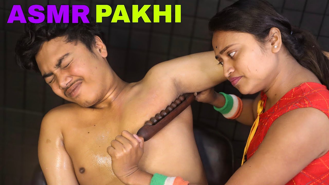 Deep Relaxation ASMR by Barber Girl Pakhi | Body Massage Neck Cracking For Deep Sleep Stress Relief