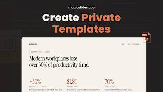Create your own private template to make PPT in seconds.