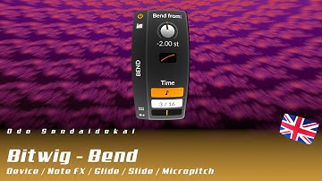 Bitwig - Bend | english