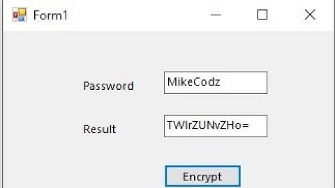 How to Encrypt a String Winform - VB.net