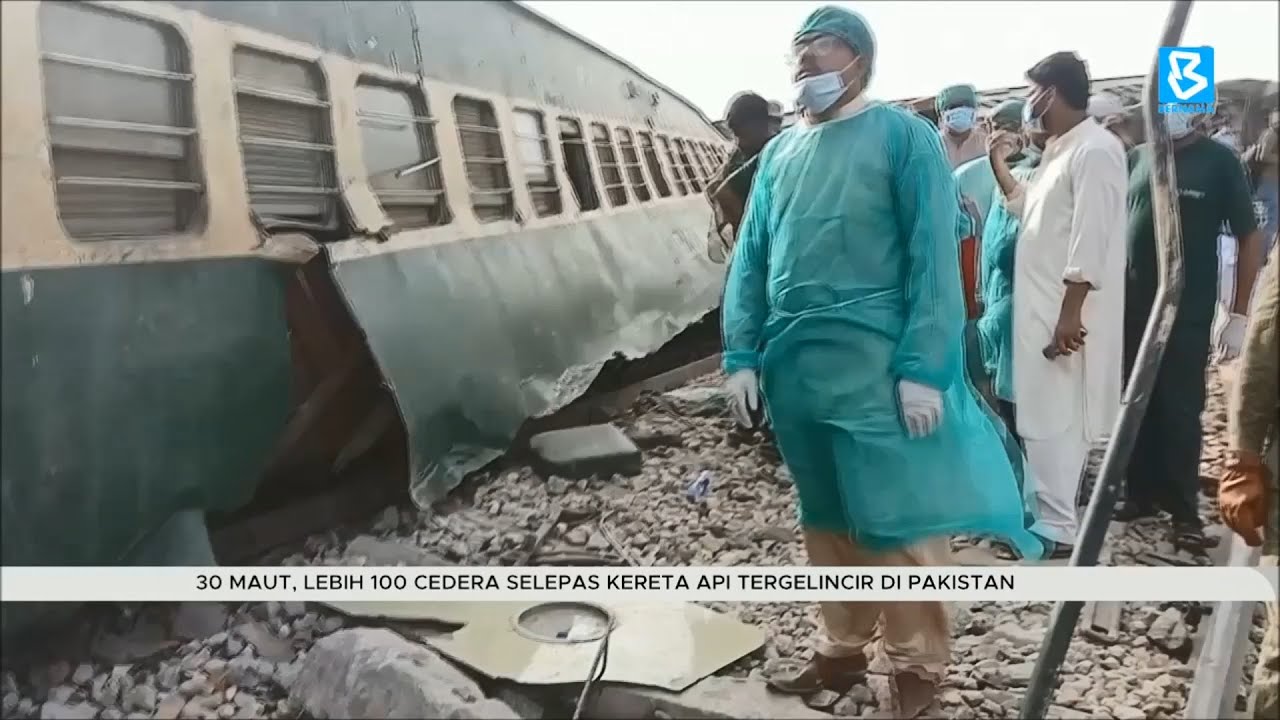 30 maut, lebih 100 cedera selepas kereta api tergelincir di Pakistan ...