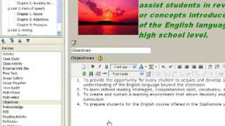 ExeLearning Objectives
