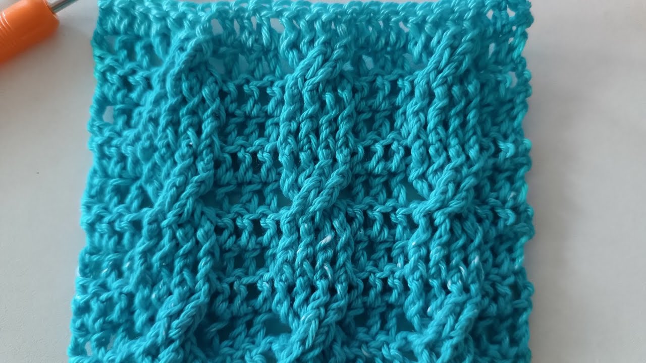 Einfaches und schönes Zopfmuster häkeln (Rechtshänder)