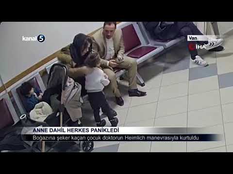 Boğazına Şeker Kaçan Çocuk Doktorun Heimlich Manevrasıyla Kurtuldu