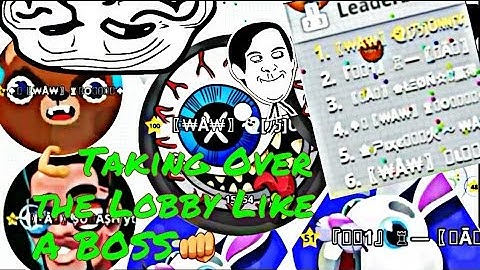 Agario mobile fastest takeover//Unlimited Splitrun + bait //Waw clan takeover!