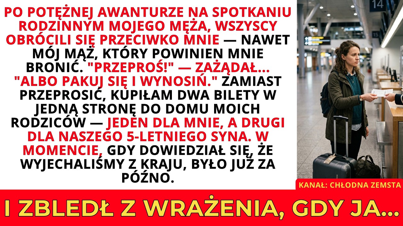 Zaczęło się od zwykłego obiadu na imieninach teściowej. Siedziałam przy stole, słuchając, jak obraża moich rodziców, a mój mąż zamiast stanąć po mojej stronie, powiedział: „Przeproś moją matkę,...