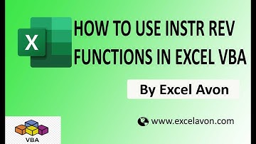 How to use INSTR REV Function in Excel VBA - Excel Avon