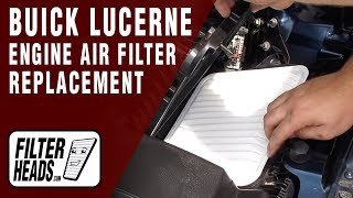 How to Replace Engine Air Filter 2007 Buick Lucerne V6 3.8L | TA35431, AF3594