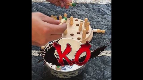 Arosetop Kids Wooden Memory Match Stick Chess Educational Game Toy