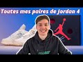 1 toutes mes paires de jordan 4 offwhite union metallic fire red