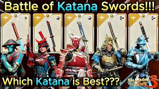 : Ultimate Katana Showdown: Unveiling Fully Upgraded Katana Swords! Which is Supreme? | Shadow Fight 3