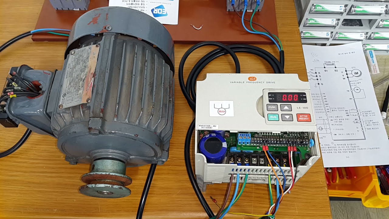 LG iG5 INVERTER SV037iG5-4U / LG 인버터 수리 / LS 인버터 수리 완료 테스트 영상