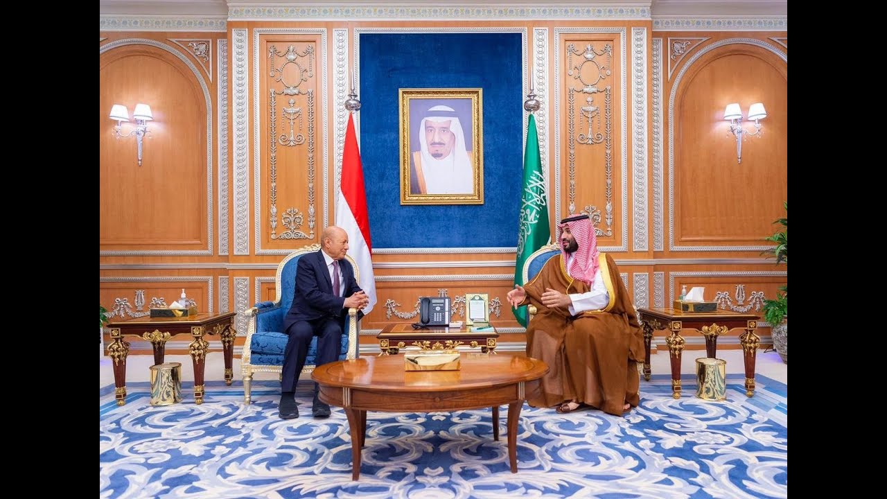 ⁣#ولي_العهد يستقبل رئيس مجلس القيادة الرئاسي اليمني ويؤكد دعم #المملكة لليمن