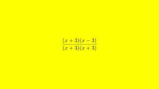 Simplifying Rational Expression: (x^2 - 9) / (x^2 + 6x + 9) - Step-by-Step Tutorial