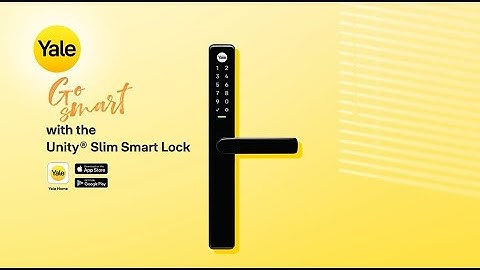 Features of the Unity® Slim Smart Lock with the Yale Home App - Go Smart