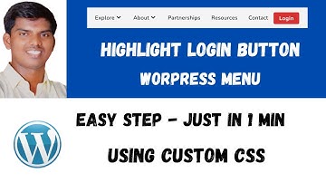 Highlight the WordPress Menu Link (Button) using Custom CSS | WordPress
