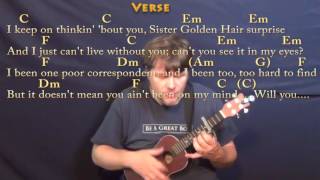 Video thumbnail of "Sister Golden Hair (America) Ukulele Cover Lesson with Chords/Lyrics - Capo 4th"