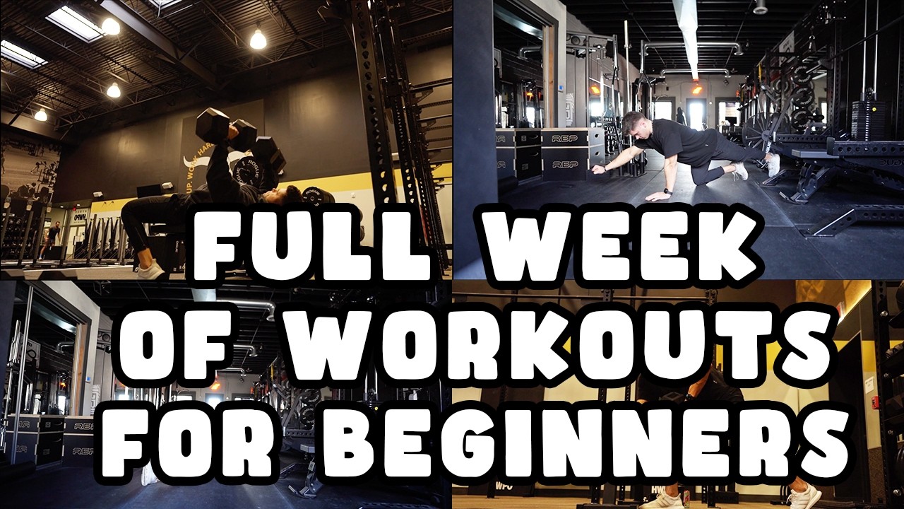 Full Week Of Workouts For Beginners - Be A Pro In The Gym