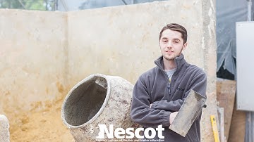 Studying at Nescot: Santino, Level 2 Plastering