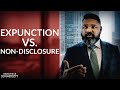 What is the difference between an expunction and a nondisclosure in Texas?