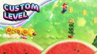Super Mario Bros. Wonder Custom Wiggler Race Level