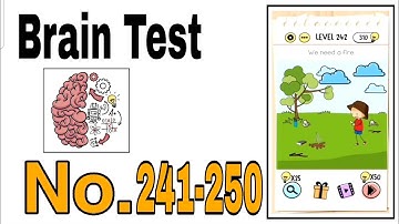 Brain Test Level 241 - 250 Walkthrough Solution / The Games