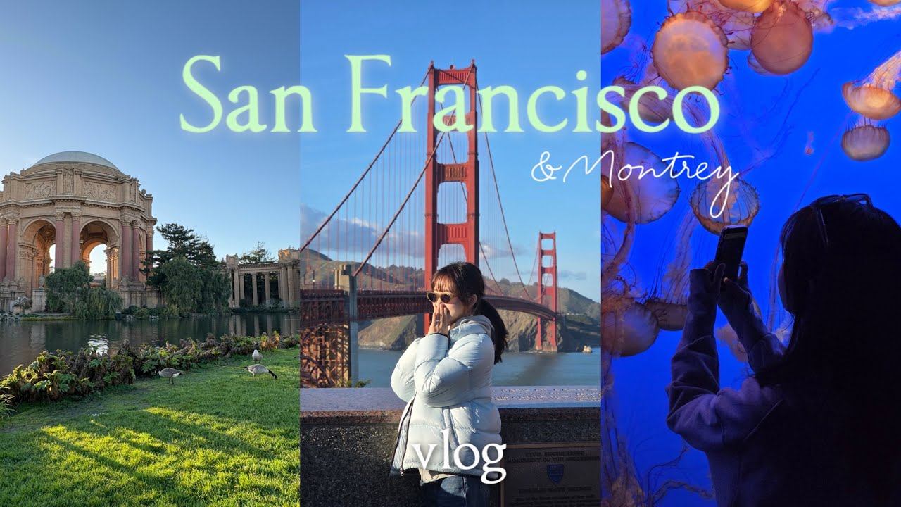 샌프란시스코 여행 브이로그♡⁼³₌₃ 필수 방문 코스 추천, 금문교, 피어39, 미국 필수 쇼핑 성지, 인앤아웃, 치폴레 솔직후기, 맛집 vlog