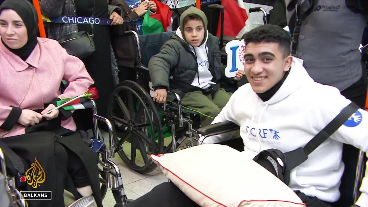 أطفال فلسطينيون يتلقون العلاج في الولايات المتحدة