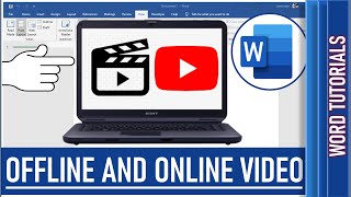 How to Insert Offline and Online Video into Word Document - Word Tutorials #microsoftword #video