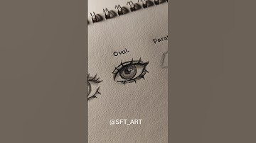 How to draw eyes in three shapes ✨ #art #tutorisl #sketch #eyes #shorts