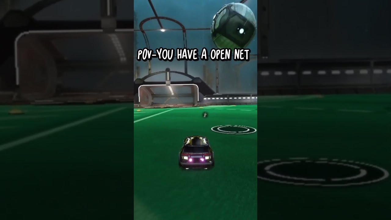 POV:you have a open net in rocket league 🤣😂  