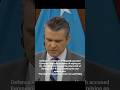 Defence secretary Peter hegseth accused European and Asia countries of relying on the US military