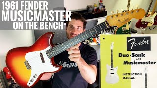 Taking apart a 1961 Fender Musicmaster