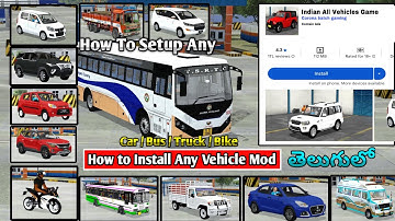How to Install Any TSRTC & APSRTC Buses/ Car/ Bike/ Truck Mod in Bus Smu;lator Indonasia 2025