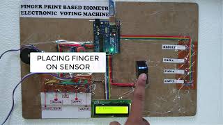 finger print based electronic voting machine using arduino