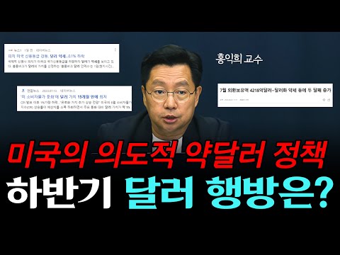 미국의 약달러 정책 개입 그들의 속내와 향후 달러의 행방은 