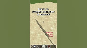 See WORKING QUICK SAND in Minecraft tiktok hack trap #minecraft #minecraftbuilding #minecrafthacks