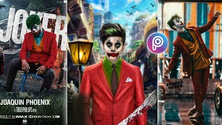 JOKER MOVIE CONCEPT EDITING IN MOBILE | JOAQUIN PHOENIX JOKER MOVIE POSTER ART DESING IN PICSART APP screenshot 2