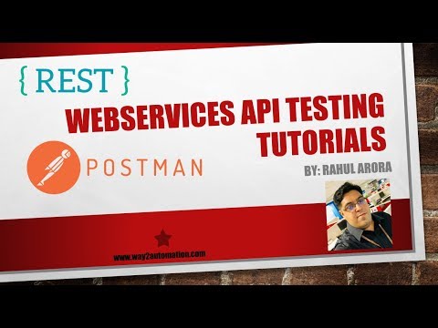 Webservices API Testing Tutorial - Lecture 1 -  Introduction To The Course
