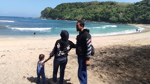 jalan menuju pantai pangi blitar