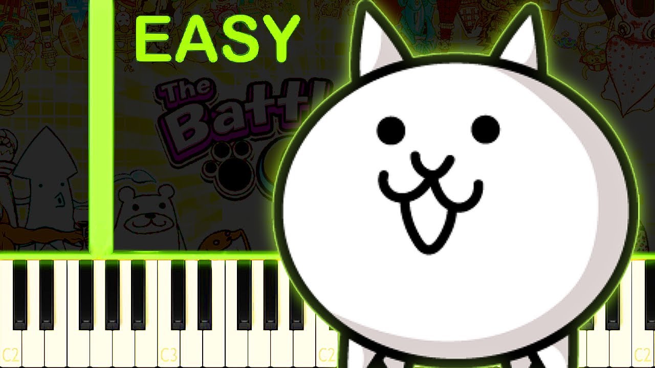 THE BATTLE CATS THEME EASY Piano Tutorial Accords Chordify