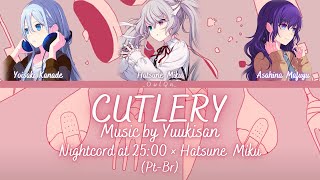 [COMPLETA] Cutlery - Nightcord at 25:00 x Hatsune Miku (Color Coded Lyrics PT-BR)