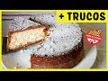 Bizcocho con 3 ingredientes | Bizcochuelo esponjoso sin gluten  y sin lactosa con trucos